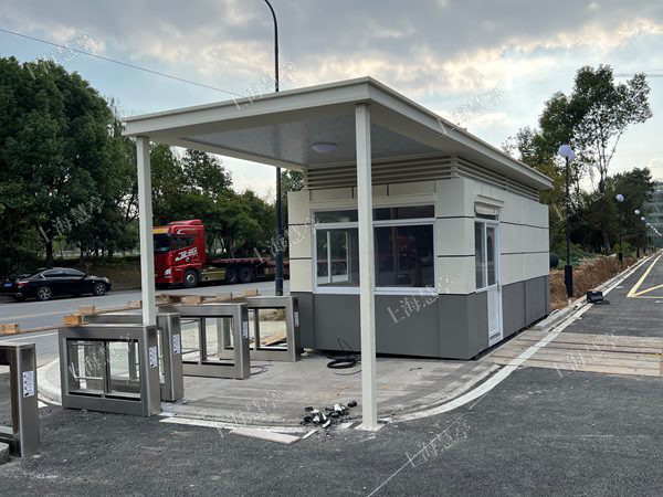 科创园大门真石漆岗亭