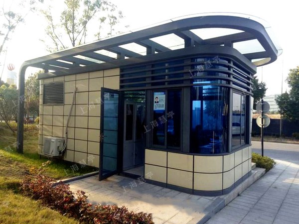 企业单位大门形象岗亭设计定制