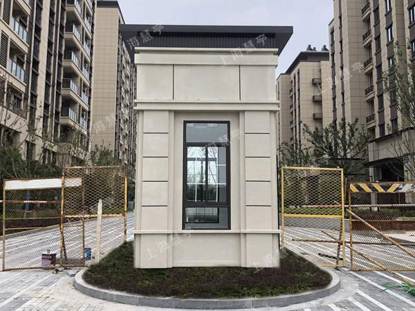 地产小区大门真石漆岗亭生产厂