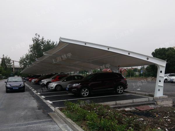 七字型膜结构车棚 商场小区停车