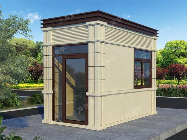 别墅区庄园真石漆岗亭定制厂家