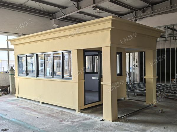 真石漆岗亭带匝机卫生间休息室