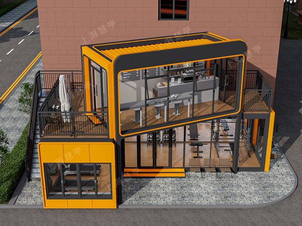 创意移动房屋展厅苹果仓咖啡屋