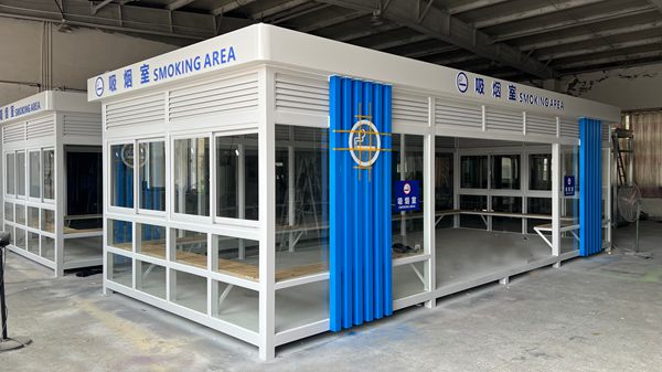 户外吸烟亭 成品控烟室批发