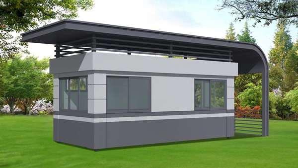 真石漆仿石材保温艺术岗亭