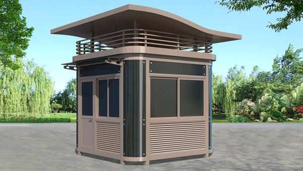 保安岗亭 圆弧钢结构岗亭