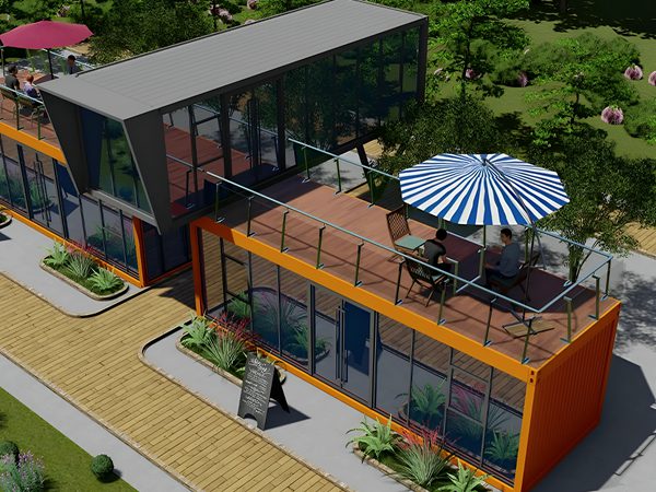 旅游区组合咖啡屋文创店集装箱