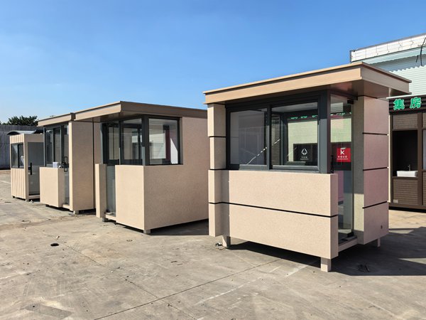 闵行万科朗诗花语出入口真石漆岗亭